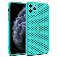 Husa de protectie, model tip Breath, pentru iPhone 12 Mini, Turquoise
