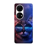 Husa compatibila cu Huawei Nova Y70 model Cool cat, Silicon, TPU, Viceversa, Transparent, Carcasa