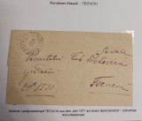 Romania 1877 - Scrisoare circulata TECUCI-BARLAD