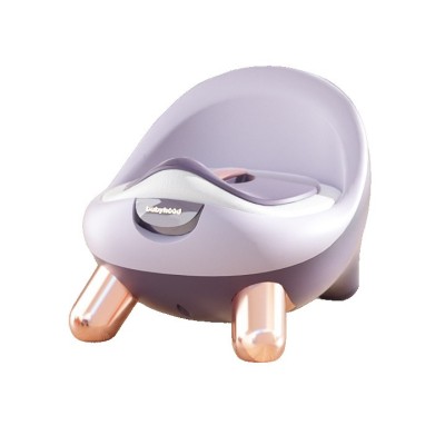 Olita pentru copii, flippy, +1an, portabila, cu capac, model prietenos, non-toxic, compartiment detasabil, cu 4 picioare, usor de curatat, mov gold foto