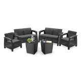Cumpara ieftin Set mobilier de grădină Corfu Rest cu masă Luzon grafit