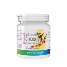 Vitamina C 1000 miligrame cu Macese si Acerola cu Arome de Zmeura 10 capsule Medica Cod: 6420488013233 foto