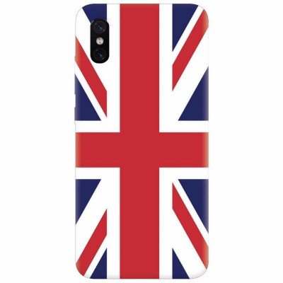 Husa silicon pentru Xiaomi Mi 8 Pro, UK Flag Illustration foto