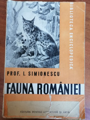 Fauna Romaniei - Prof. I. Simionescu (1946) foto