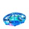 Drona pentru Copii, Controlata Manual, QttvbTna, Design UFO, Senzori Automatizati, LED, 11x11x5.5cm, Albastru
