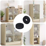 vidaXL potrivit pentru șaibe plate 2 pcs Negru &empty;15 x 3 mm 864592