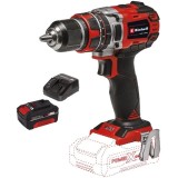 Einhell TE-CD 18/50 Li-i BL PXC + Starter Kit - Masina de gaurit si insurubat cu percutie 50 Nm + Set 1 acumulator si incarcator Li-Ion 18 V 4 Ah