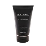 Cremă WICKED CR&Eacute;ME Masturbation Cream For Men, lubrifiant intim pentru masturbare pe bază de ulei, 120 ml