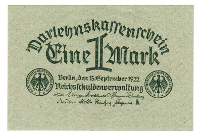 Germania 1 Mark Marci 1922 P-61 UNC foto