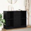 VidaXL Bufetă cu sertar Stejar negru 101x35x76 cm Lemn prelucrat 861563