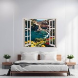 Folie imprimata color pentru decor perete locuinta, dimensiune 125 x 110cm, model: VIEW TO HAVEN 24, AVEX