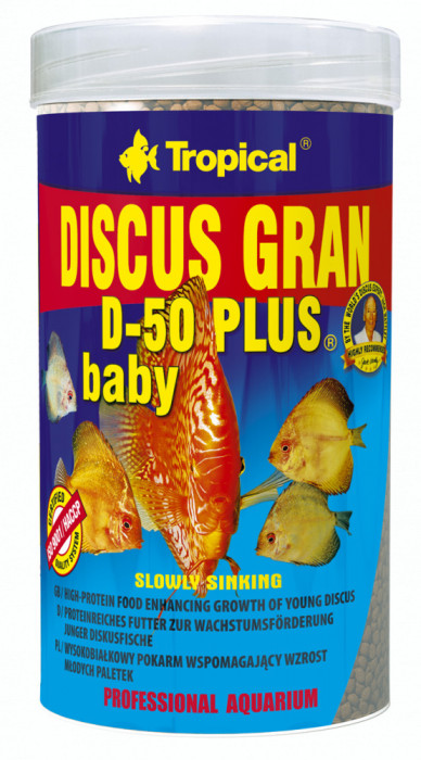 DISCUS GRAN D-50 PLUS BABY Tropical Fish, 250ml/130g AnimaPet MegaFood