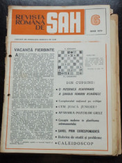 REVISTA ROMANA DE SAH NR.6/IUNIE 1979 foto