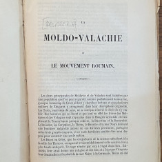 carte veche H Desprez La Moldo Valachie et le mouvement Roumain 1848