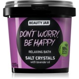 Beauty Jar Don't Worry, Be Happy sare de baie relaxanta cu esente de lavanda 1.2 kg
