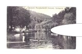 CP Poneasca - Baile, pana in 1918, animata, cu barci, stare foarte buna, Necirculata, Fotografie, Caras-Severin