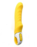 Vibrator Clitoris Satisfyer Vibes Yummy Sunshine, 12 Functii, Reincarcabil USB, Rezistent la Apa, Silicon, Galben