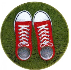 Covor Kolibri Rotund Sneakers 11169 - 67x67, Verde foto