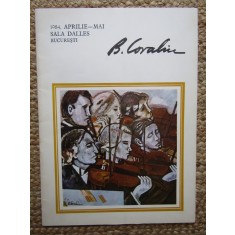 EXPOZITIE DE PICTURA BRADUT COVALIU DIN APRILIE -MAI 1984 DE LA SALA DALLES CU DEDICATIE SI AUTOGRAF