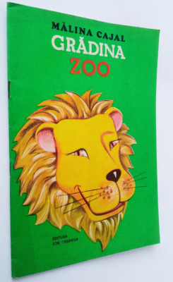 Carte de colorat veche - Gradina Zoo - Malina Cajal - 1986 foto