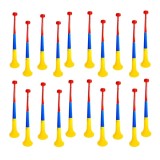Cumpara ieftin Set 20 Vuvuzele Tricolore, Goarne Stadion, Petreceri, Fotbal, Plastic, Multicolor, 60cm, 127dB
