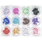 Cumpara ieftin Kit decorativ 12 buc - Fimo Nail Art, 5g, INGINAILS