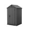 Căsuță de grădină din plastic Darwin 4x4 gri