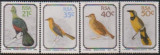 AFRICA DE SUD - 1990 - Pasari, Fauna, Nestampilat