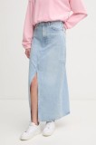 Pepe Jeans fustă din bumbac denim MAXI SKIRT HW STUD maxi, drept, PL901211R