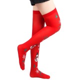 Ciorapi Eross Christmas Print XS/M Rosu