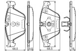 BOSCH 0 986 494 549 set placute frana,frana disc