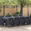 VidaXL Set de masă de grădină cu perne 13 pcs Antracit și gri deschis