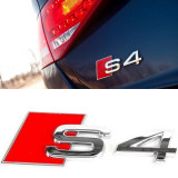 Emblema / Sigla Spate (Portbagaj) Audi, Logo S4 CROM, Universal