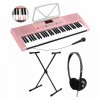 McGrey LK-6120-MIC Set pian portabil roz + stativ + casti + microfon