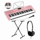 McGrey LK-6120-MIC Set pian portabil roz + stativ + casti + microfon
