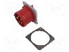 Conector alimentare AC, IEC 60309, IP44, 32A, 415V AC, 5 pini, AMPHENOL - 2CMA193451R1000
