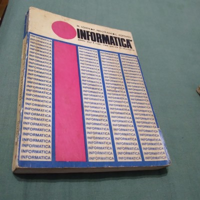 MANUAL INFORMATICA M.LOVIN -ANUL II 1973 foto