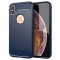 Husa pentru Apple iPhone XS Max, Techsuit, Carbon, Albastra