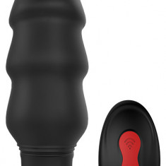Vibrator Dublu Flint, Remote Control, 9 Moduri Vibratii, USB, Negru, 12.9 cm, Passion Labs