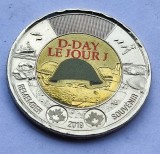 130. Moneda Canada 2 dollars 2019 (75th Anniversary of D-Day - Coloured), America de Nord