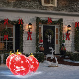 Sfera gonflabila cu LED RGB pentru decorare pom de Crăciun - 60 cm, Oem