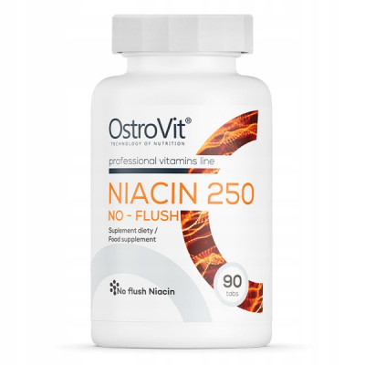 OstroVit Niacin 250 NO-FLUSH 90 tablete VITAMINA B3 foto