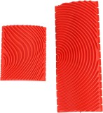 Set de 2 instrumente pentru intinderea vopselei BOKIE, cauciuc, rosu
