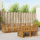 vidaXL Seturi de canapele 8 pcs natural Lemn Solid de Acacia 3375024