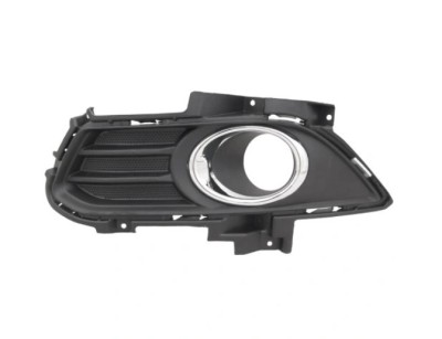 Grila bara protectie, spoiler Ford Mondeo, 10.2014-03.2022, montare fata, stanga, Negru lucios, RapidAuto foto