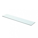 Gossi raft din sticla transparenta, 70 x 15 cm