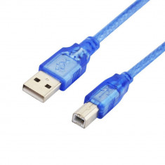 Cablu USB 2.0 A B 5m,albastru