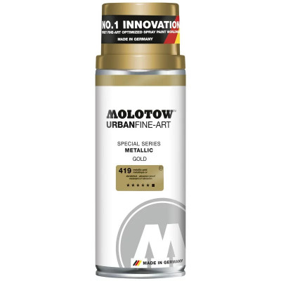 Spray metalic Molotow Urban Fine-Art metallic gold foto