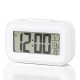 Cumpara ieftin Mini ceas digital LED, diverse functii, ora, data, temperatura, alarma, 9x5x2.5 cm - Alb