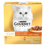 Conservă GOURMET GOLD - mix bucăți &icirc;n sos, 8 x 85g
